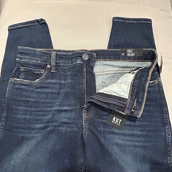 NWT Kut From the Kloth Jeans Connie High Rise Fab Ab Ankle Skinny Size 12 - Picture 14 of 15